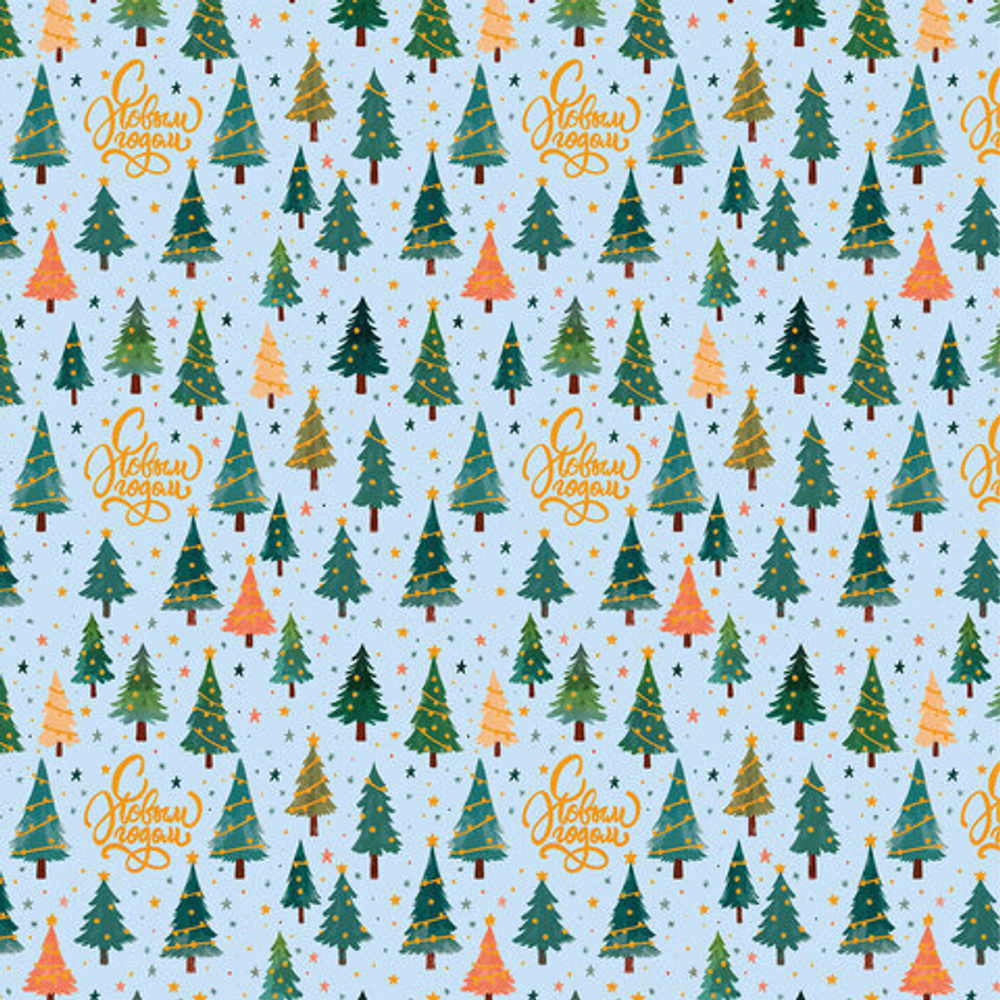 Бумага упаковочная НГ металл Twinkle 70х100см ассорти 1шт