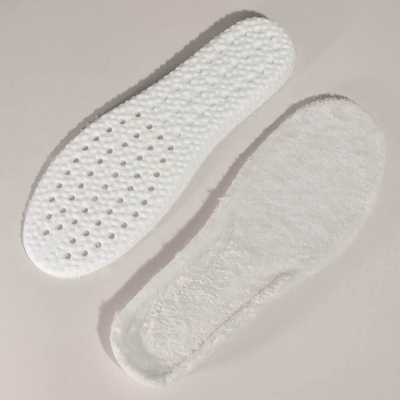 Стельки зимние обрезные с амортизацией стопы из ЭВА с иск.мехом "Teplo", цвет бежевый, р.35-41