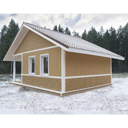 Фасадная панель Скандинавия S-Lock Песчаный берег 197*1950мм 0,384м2