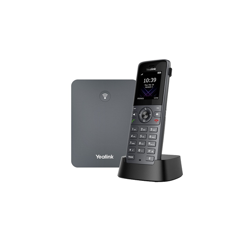 DECT-система Yealink W73P (база W70B+трубка W73H) до 10 SIP-аккаунтов, до 10 трубок на базу, до 20 о