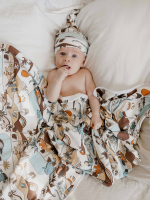 Двусторонний плед Mjölk Dinoworld, уценка