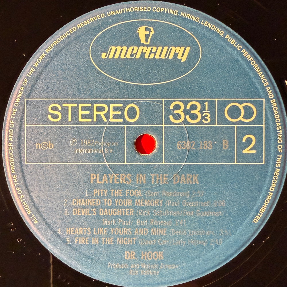Dr. Hook ‎– Players In The Dark (Скандинавия 1982г.)Т