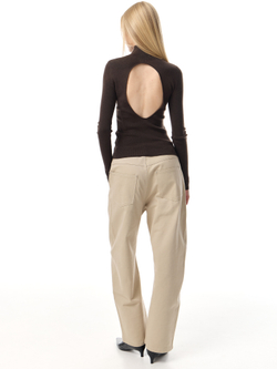Лонгслив open back