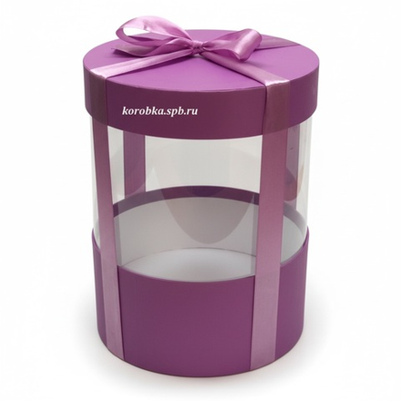 Коробка аквариум 20 см Цвет : Лиловый .