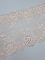 Кружево эластичное персик КС117 (17,5 см)
