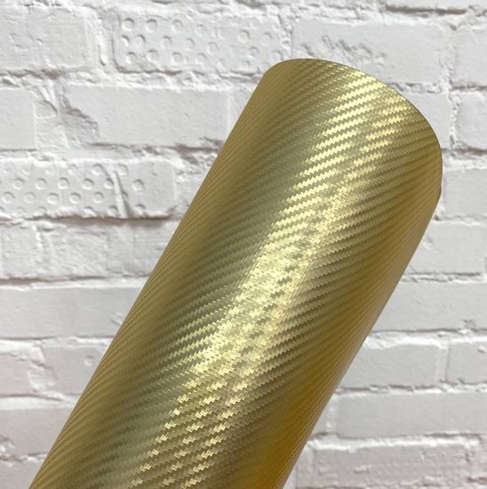 Пленка Hexis 30СAGBRB золотой глянцевый карбон 3D, 1,37м