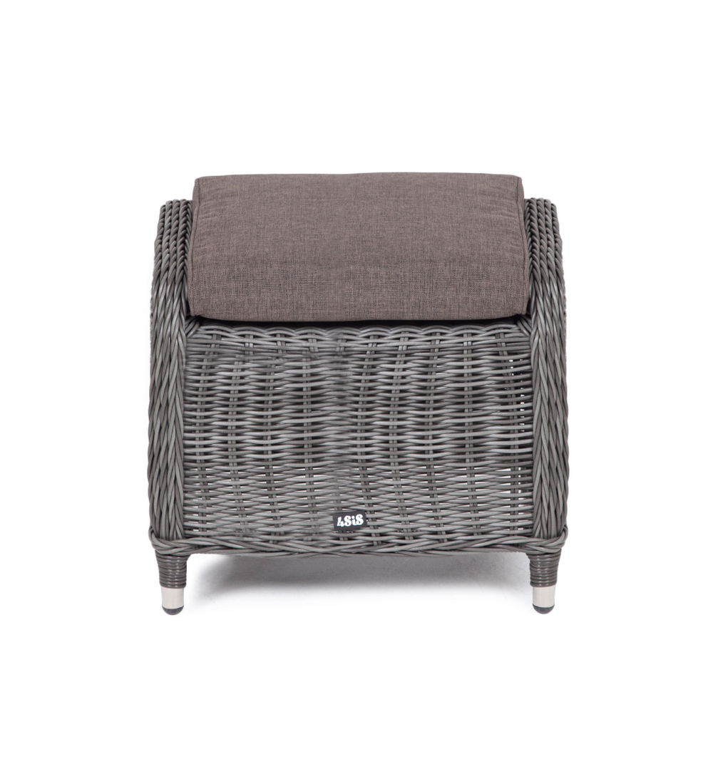 "Толедо" пуф плетеный, цвет графит