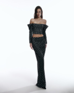 Корсет с рукавами горох