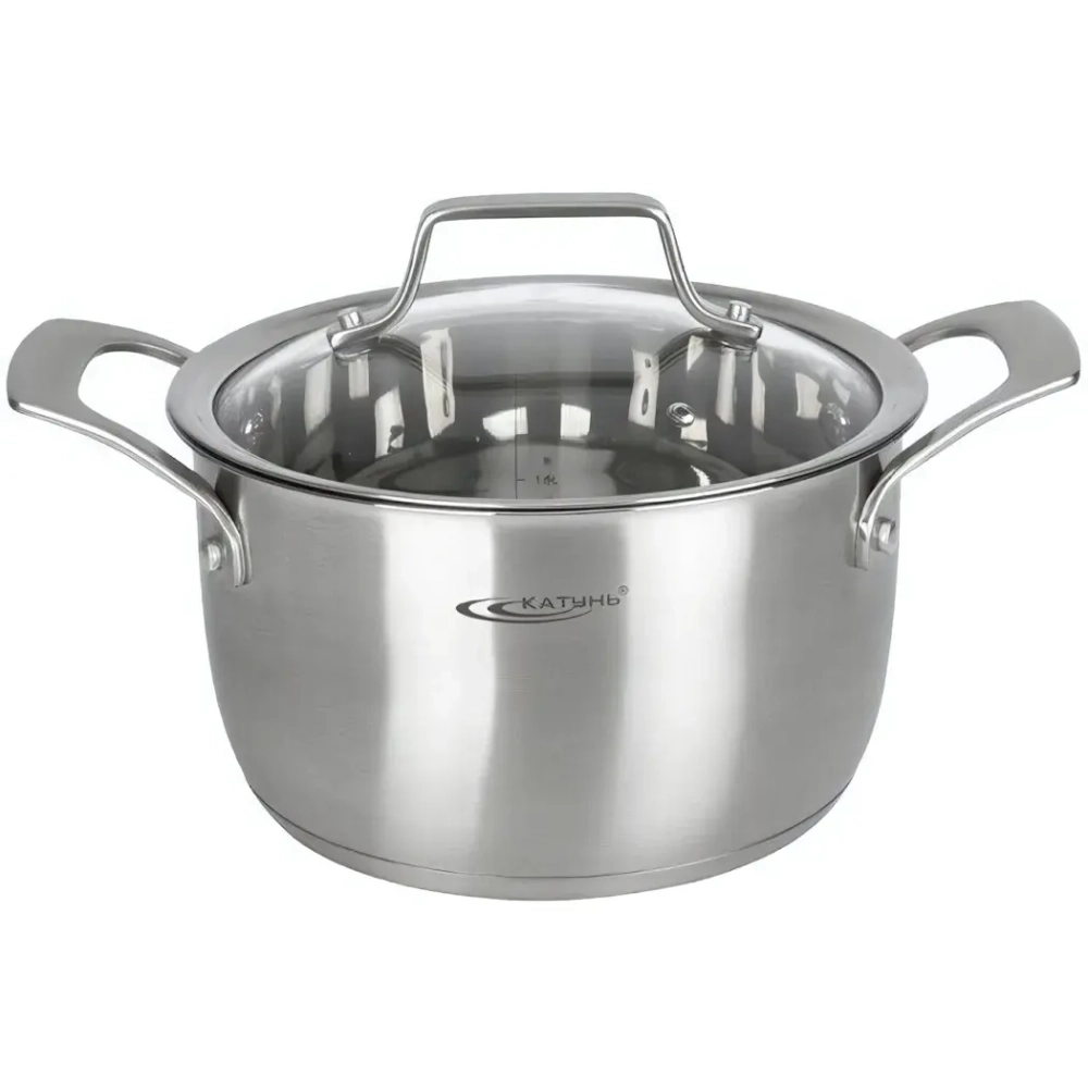 Кастрюля из нержавеющей стали 2,4л «ГАЛАТЕЯ КАТУНЬ» КТ10-D-18