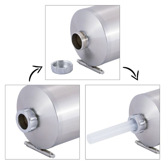 Шприц для колбас 5,5 кг. Kamille KM-6507 из нержавеющей стали с силиконовыми насадками