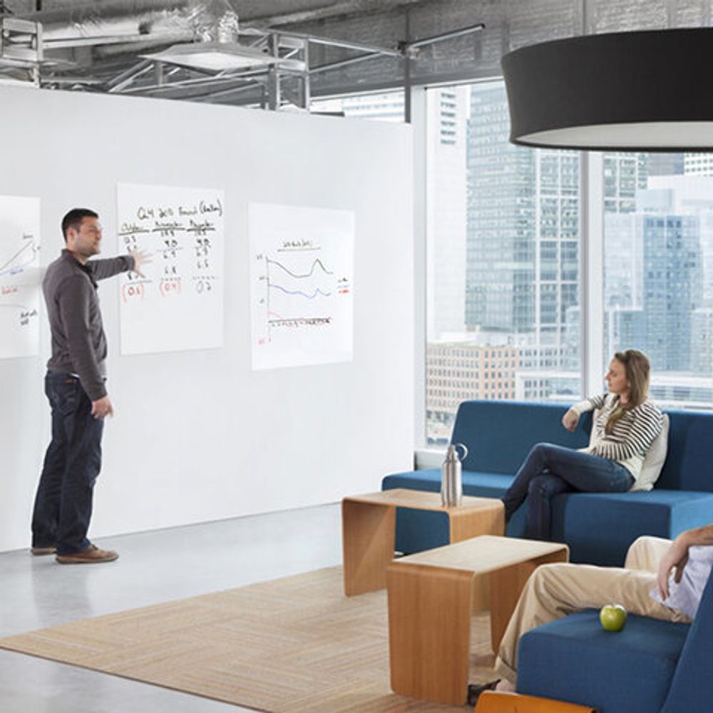 Доска-панель маркерная самоклеящаяся в рулоне, БЕЛАЯ, 45х100 см, маркер и салфетка, BRAUBERG, 237834