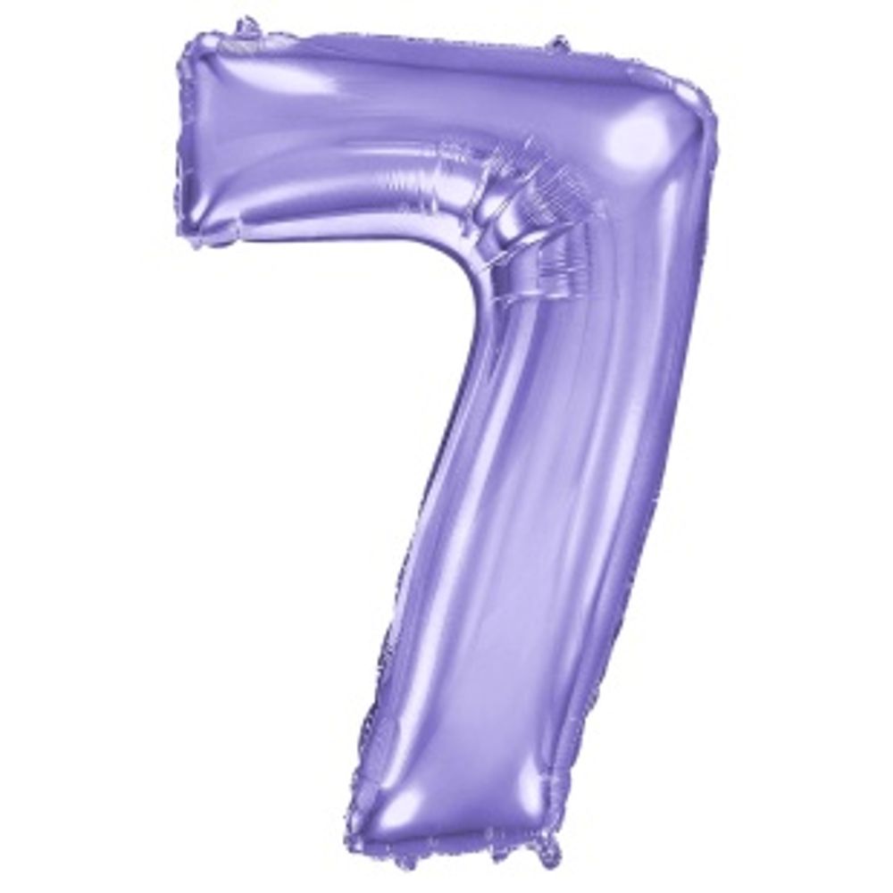 FM Шар 40'' / 102 см "Цифра 7" Сиреневый (БГ-60)