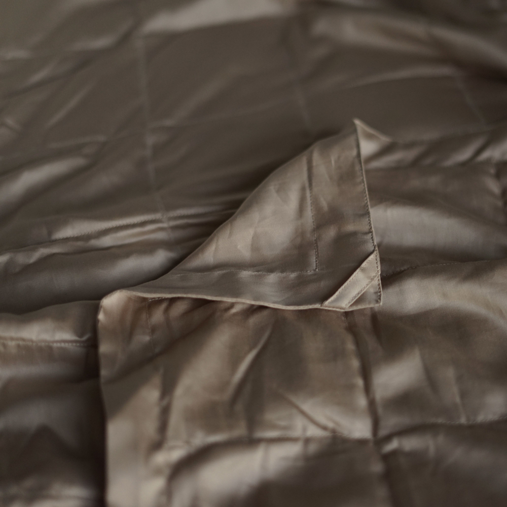 Прохладное утяжеленное одеяло Obyatia со стеклянными микросферами 140х200 / 8кг