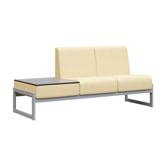 Module Диван двухмест. столик унив. MD.D2-ST2 Oregon 11/Венге Цаво/Металл Серый 1855*700*800