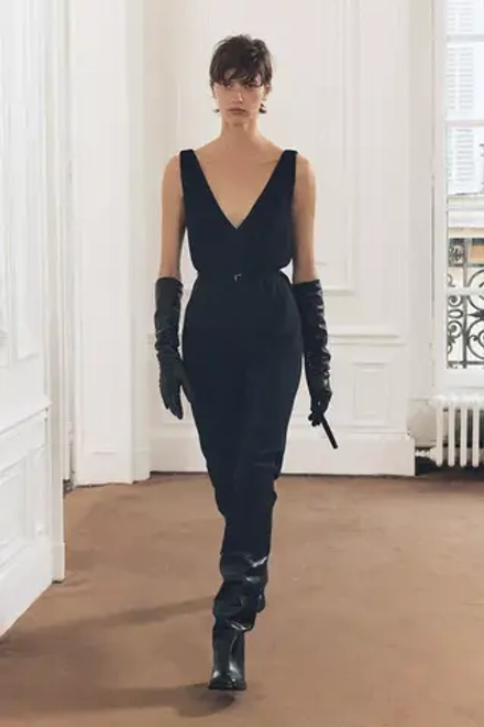 ZARA ПЛАТЬЕ МИДИ ИЗ КОЛЛЕКЦИИ ZW С ПОЯСОМ, ЧЕРНЫЙ