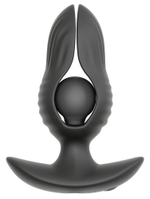 Черная расширяющаяся анальная пробка с вибрацией RC Inflatable Expander Plug with Vibration (Цвет: черный)
