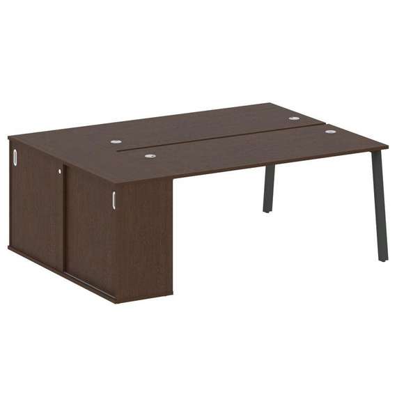 Метал Систем Рабочая станция с шкафом-купе на А-образном м/к БА.РС-СШК-1.4 Т