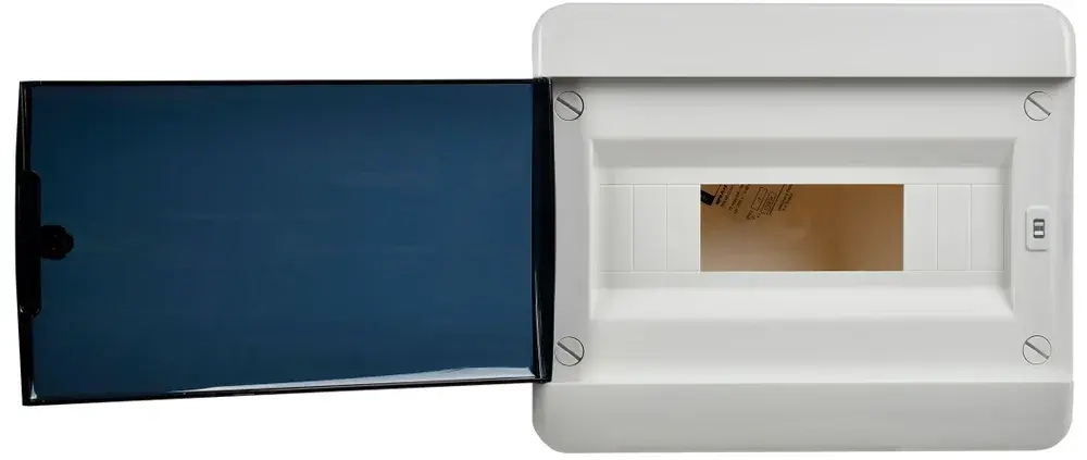 Корпус пластиковый ЩРВ-П-12 IP41 черная прозрачная дверь TEKFOR IEK