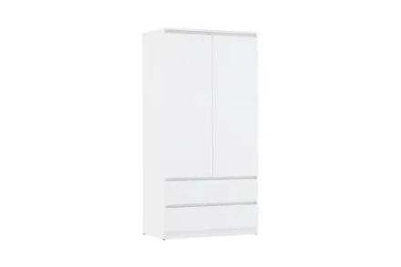 Шкаф Челси 2-х дверный белый / белый глянец