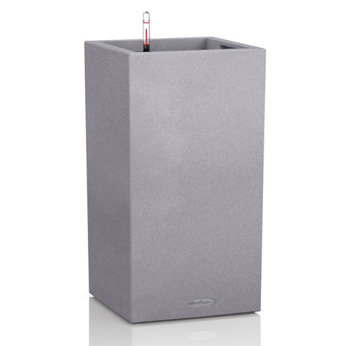 Кашпо Lechuza "Canto Tower Complete stone grey" (пластик), 40х40хН76 см