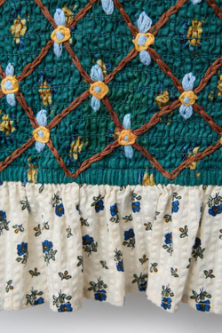 ZARA ТОП С ЦВЕТОЧНЫМ ПРИНТОМ, ЭКРЮ