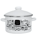 Кастрюля эмалированная 3л «Домашняя кухня» 01-Б1612/4