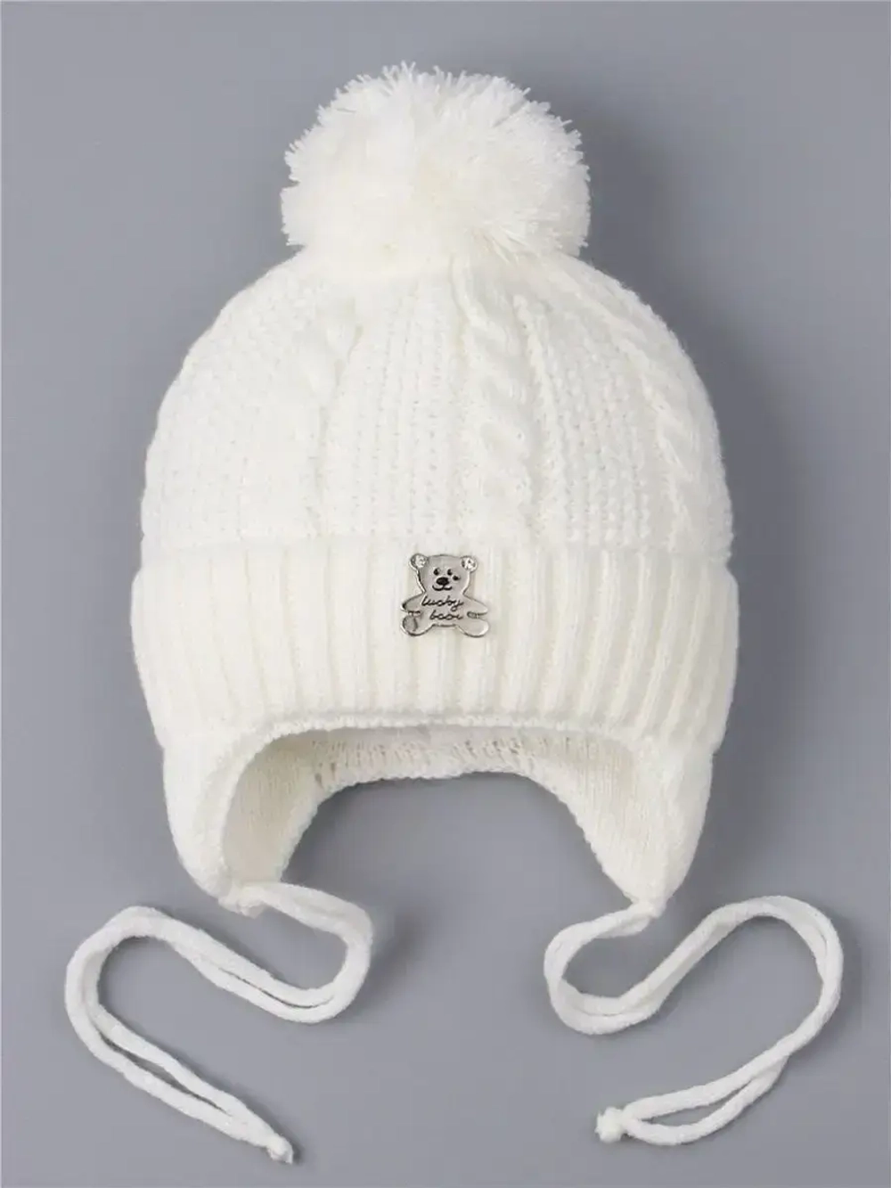 Шапка вязаная демисезонная для детей