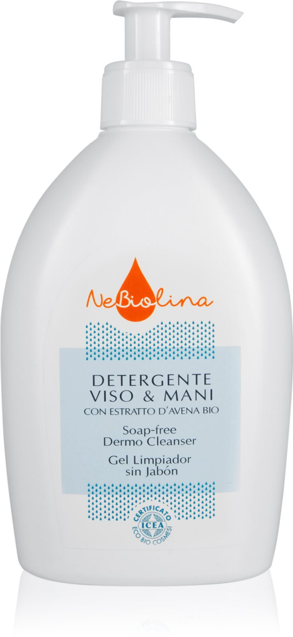 NeBiolina Dermo Cleanser - гель для умывания лица, рук и тела /   500  ml  / GTIN 8002849494370
