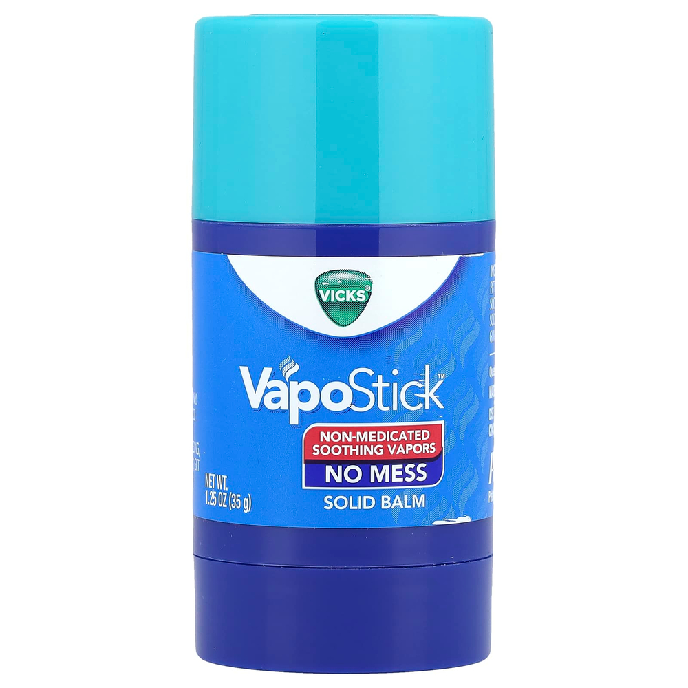 Vicks, VapoStick ™, твердый бальзам, 35 г (1,25 унции)