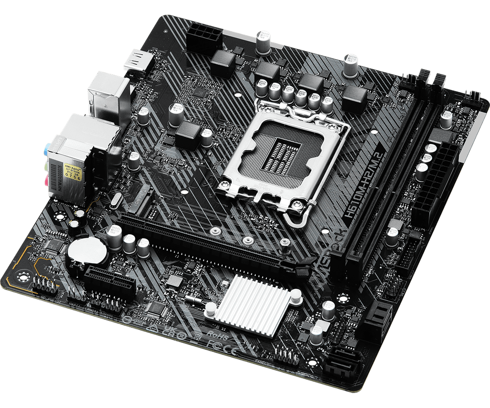 Материнская плата ASRock H610M-H2/M.2 LGA1700 2xDDR4 4xSATA 1xUM.2 2xHDMI mATX