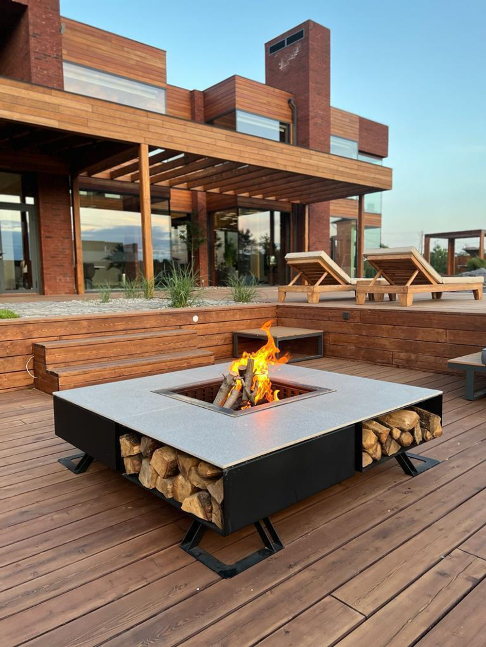 Дизайнерское уличное кострище, d 150см (UFIRE), GF-06-150