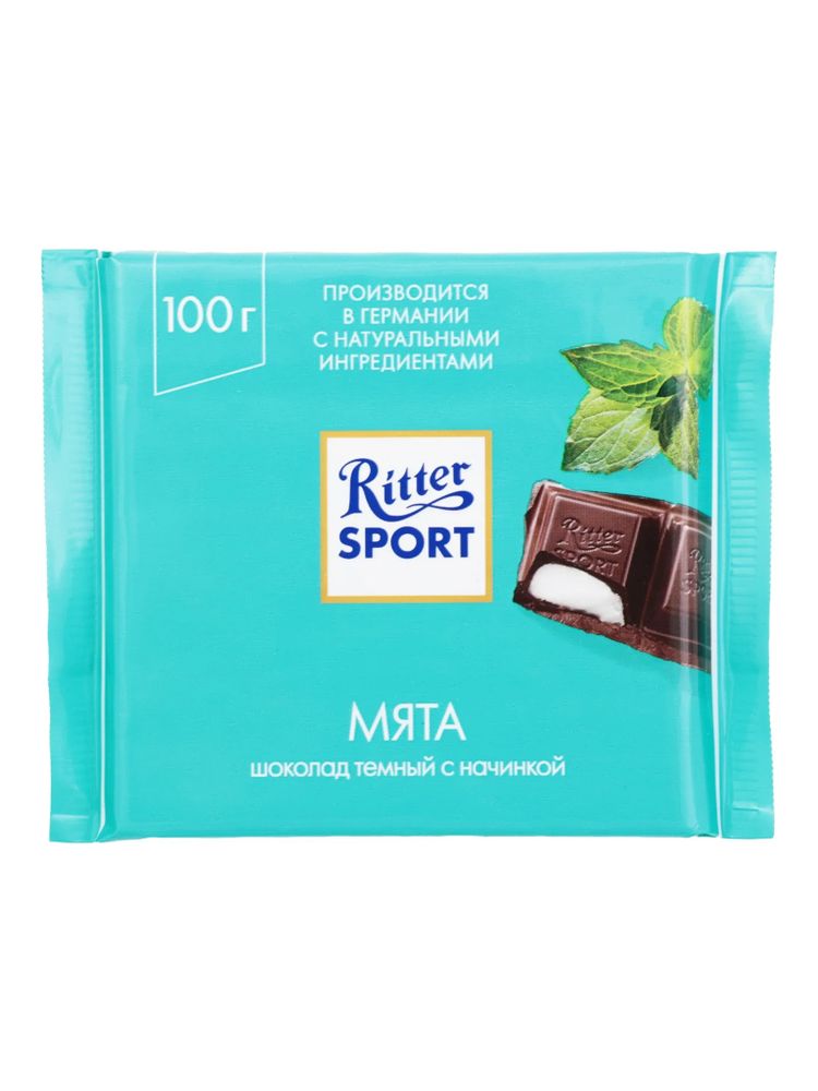 Шоколад тёмный Ritter Sport Мята 100 г