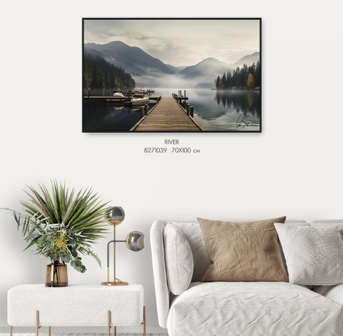 Картина на холсте в раме River