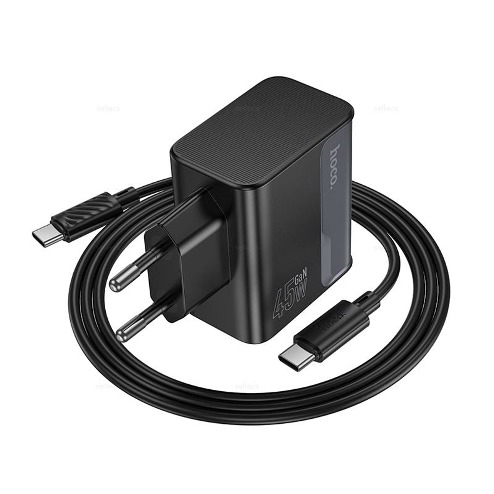 Зарядное устройство PD45W+QC3.0 для Type-C Hoco CS74A (black)