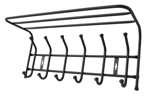 Вешалка настенная ВП6 арт.ВП6/Ч 6 крючков (черный)