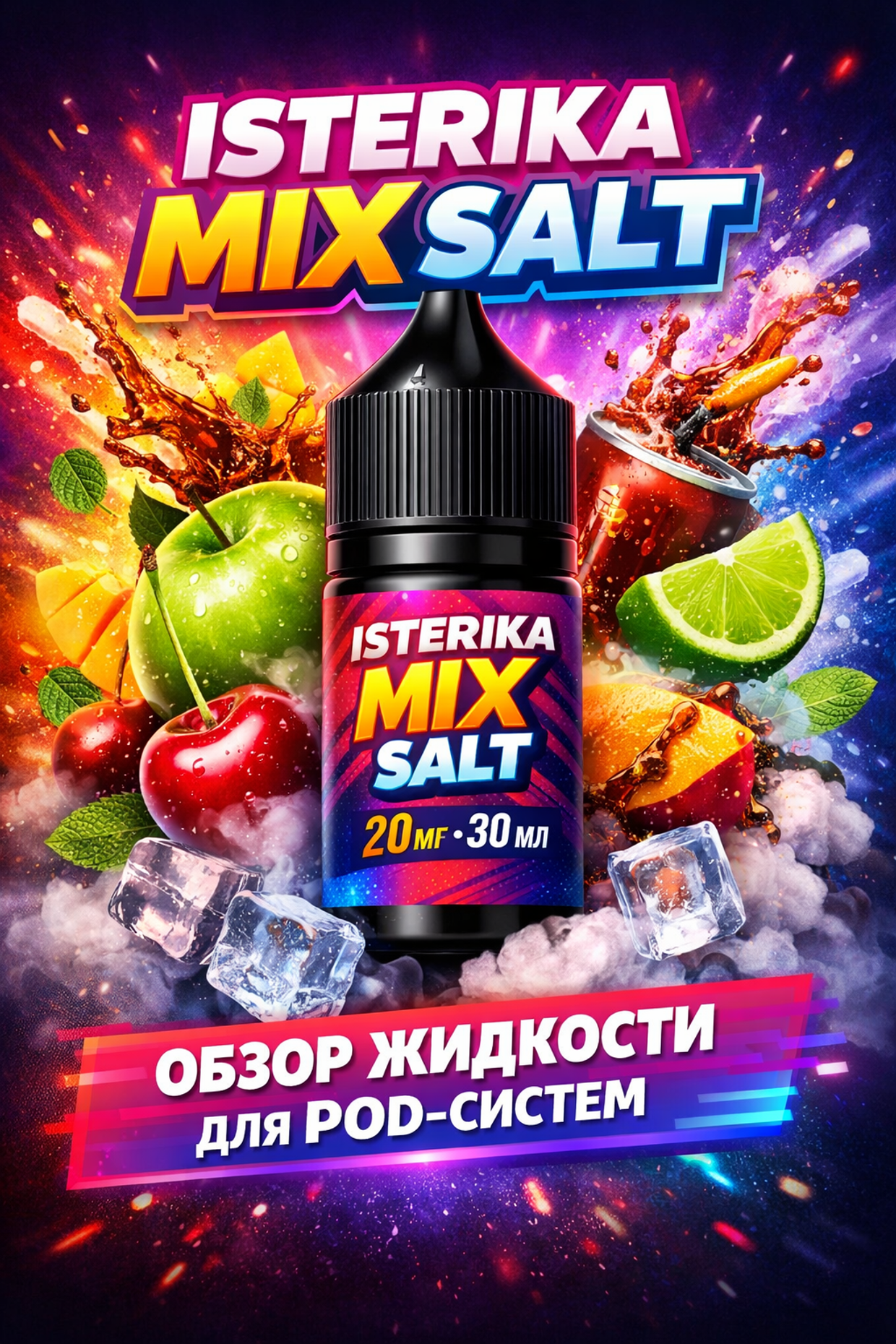 ISTERIKA MIX SALT. Яркий микс, который запомнится надолго