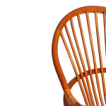 Кресло вращающееся "FLORES" 5005 /без подушки/ натуральный ротанг, Cognac (коньяк)