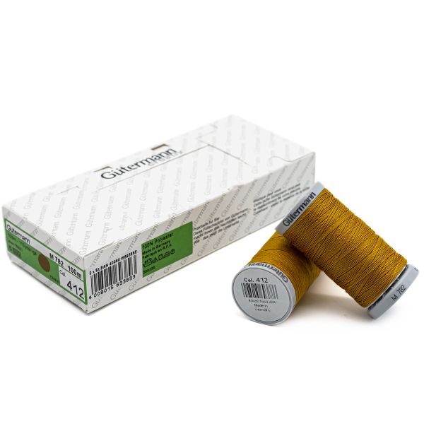 Нитки суперкрепкие Gutermann Extra Strong M782 №40 (100 метров), 5 кат. | 412 охра