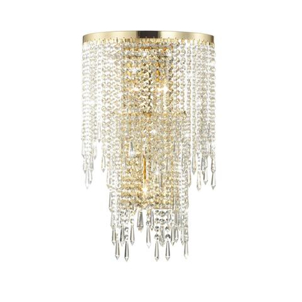 5028/3W MODERN ODL23 621 золотой/прозрачный металл/хрусталь Бра E14 3*40W CHOKKA