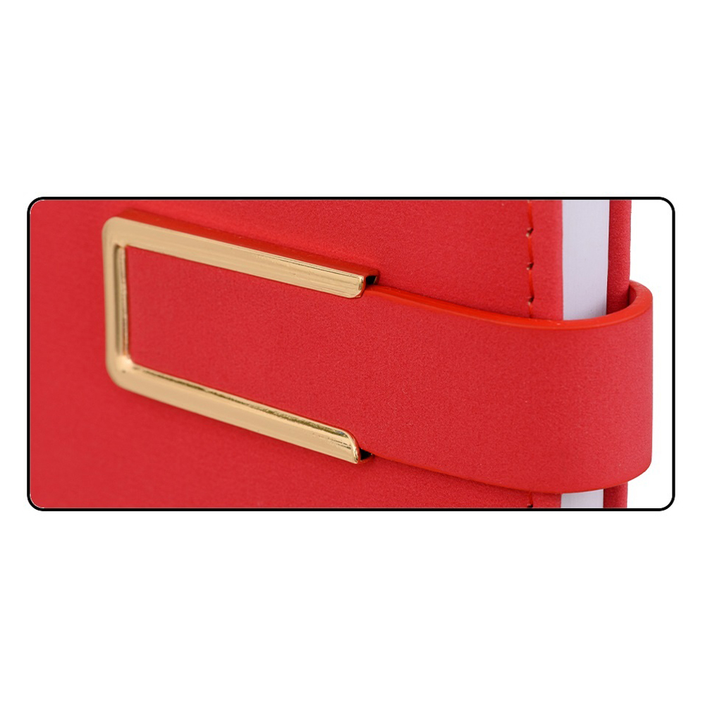 Ежедневник Basir, формат А5, материал-кожезаменитель, красный цвет, 116 листов, размер 14,5*21 см