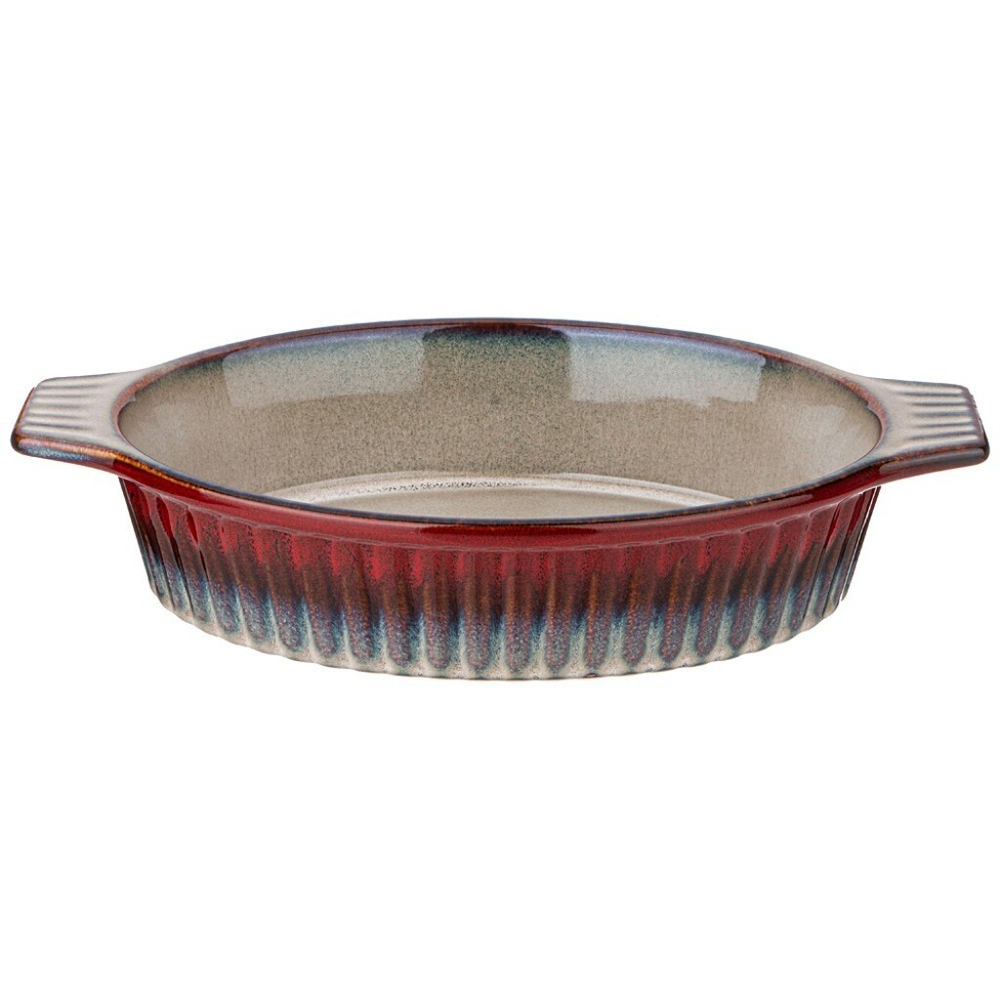Форма для запекания керам, 19х31х6.5 см, 1.3 л, овал, Agness, Reactive Red, 780-112