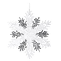 GAEM Изделие декоративное подвесное "Снежинка", L26 W0,5 H30 см, 3в.