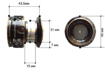 Tsurinoya Jaguar-2000 Шпуля глубокая.