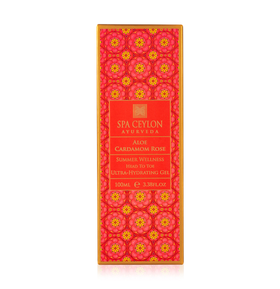Летний оздоровительный многофункциональный ультраувлажняющий гель "АЛОЭ, РОЗА И КАРДОМОН" (100мл)