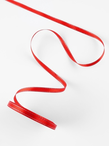 Лента атласная красная 23м