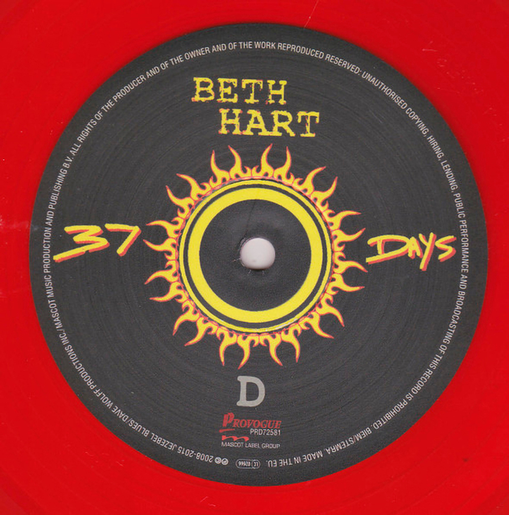 Beth Hart / 37 Days (Coloured Vinyl)(2LP)