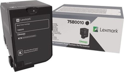 Lexmark 75B0010 тонерный картридж Подлинный Черный 1 шт