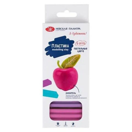 Пластилин 6цв 120гр. Я- Художник, со стеком, карт.упак.