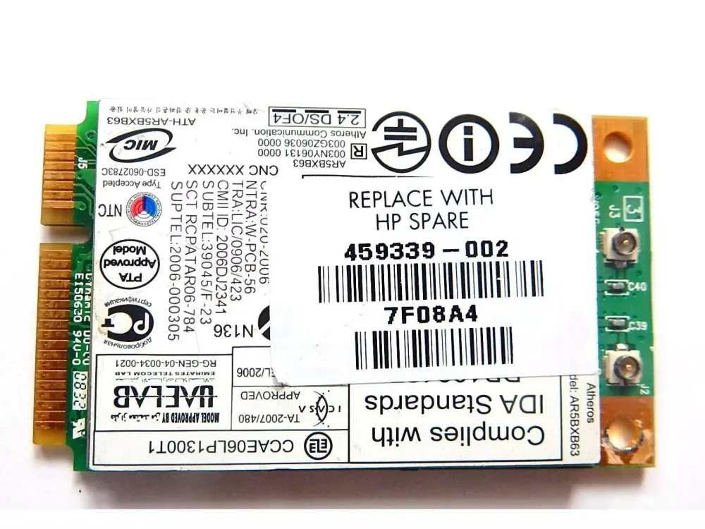 Модем Atheros AR5007 Mini PCI-e Wireless Card AR2425 AR5BXB63