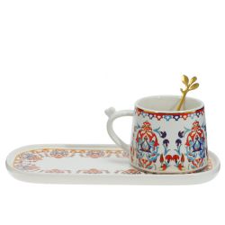 GAEM Кружка с блюдцем и ложкой, 280 мл, L24,5 W11 H7,5 см, 2в.